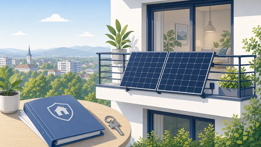 Einstieg und thematischer Anker zu Versicherungsentscheidung für steckerfertige PV.