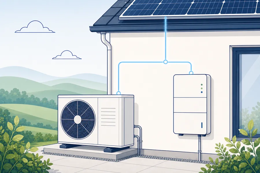 Heimspeicher und Wärmepumpe: ab welcher Heizlast die Kopplung trägt