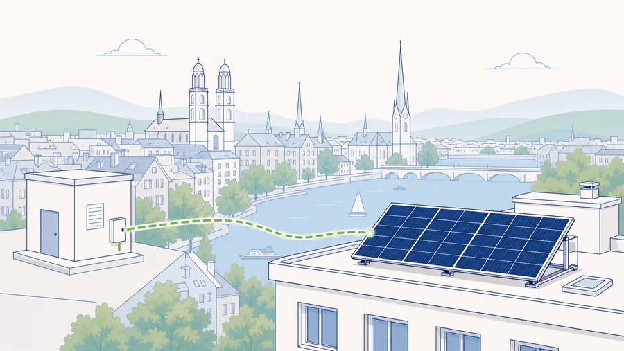 Photovoltaik in Zürich anmelden: EWZ-Verfahren und Einmalvergütung